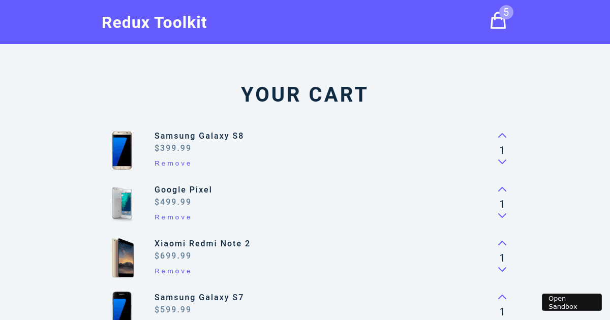 reactredux - Codesandbox