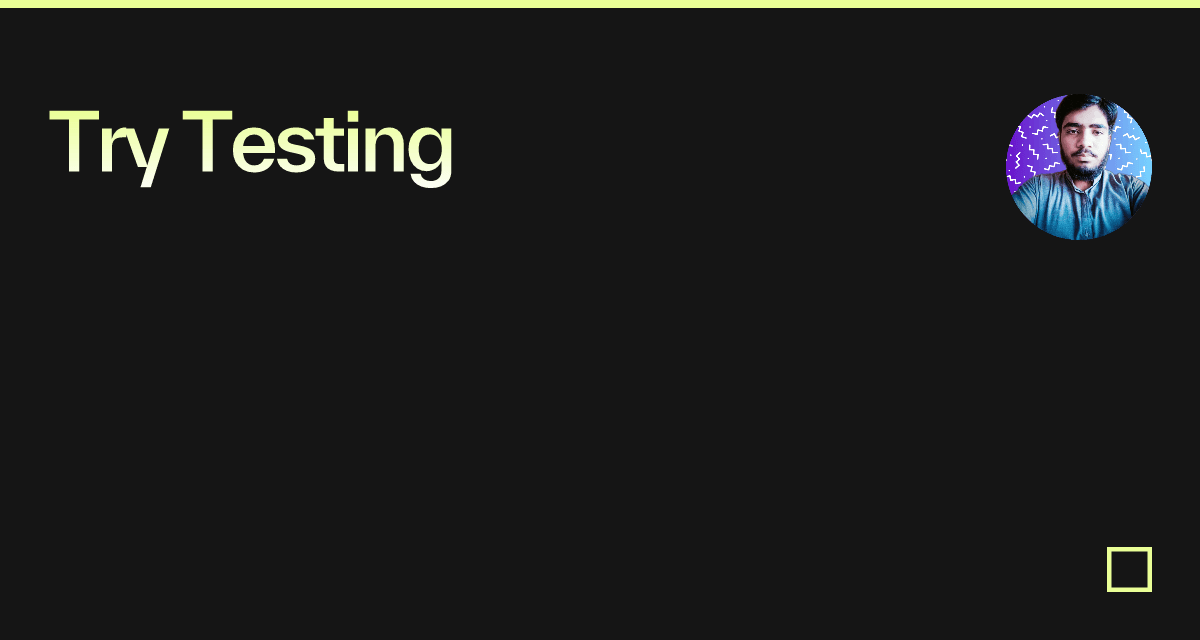Try Testing - Codesandbox