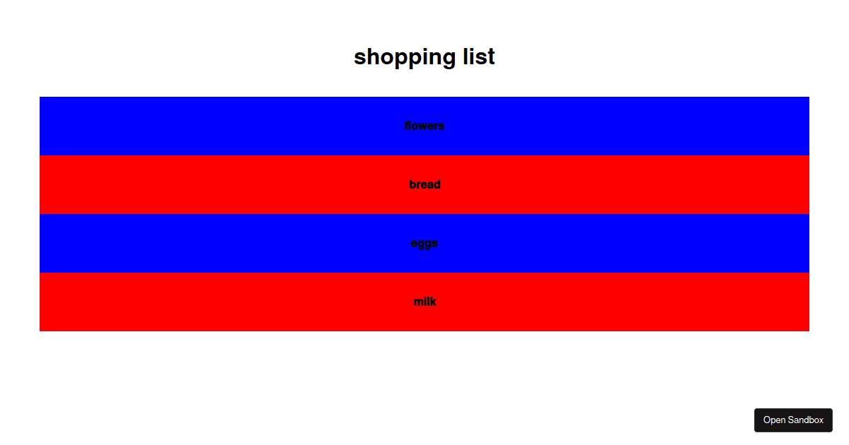 list - Codesandbox