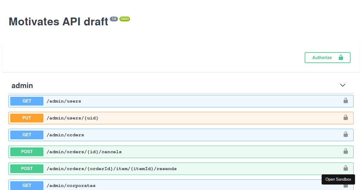 Motivates API - Codesandbox