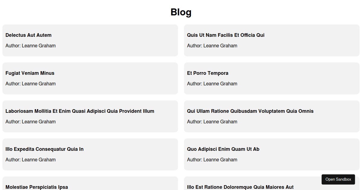 Blog - Codesandbox