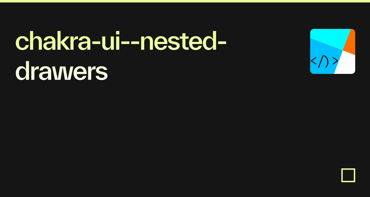 chakrauinesteddrawers Codesandbox
