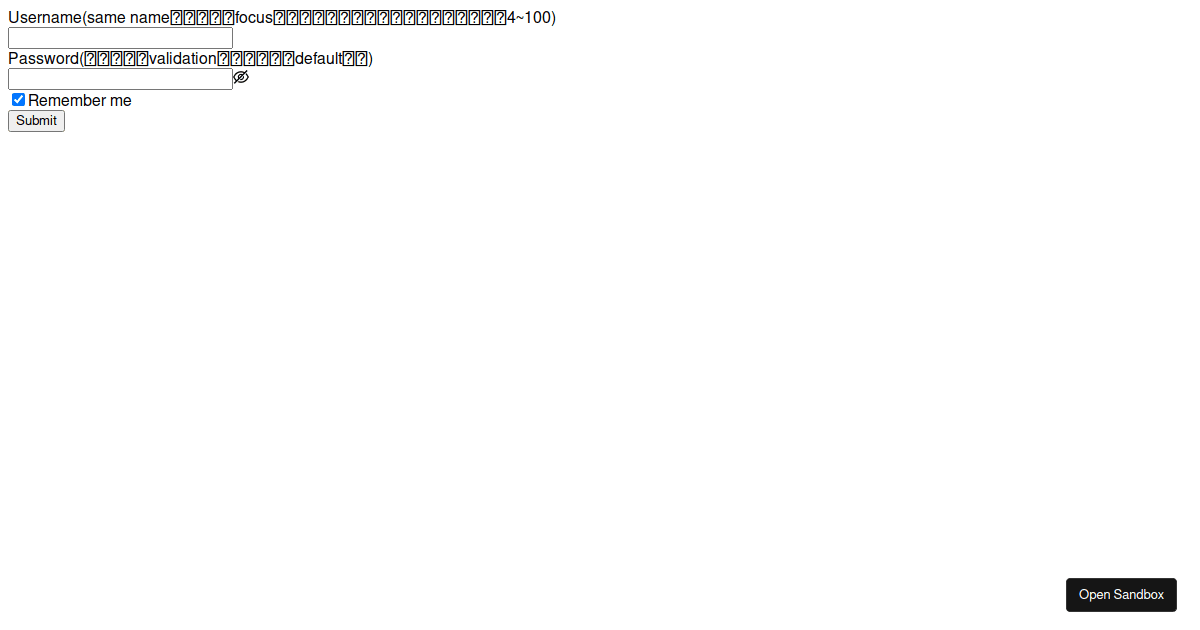antdformvalidation Codesandbox