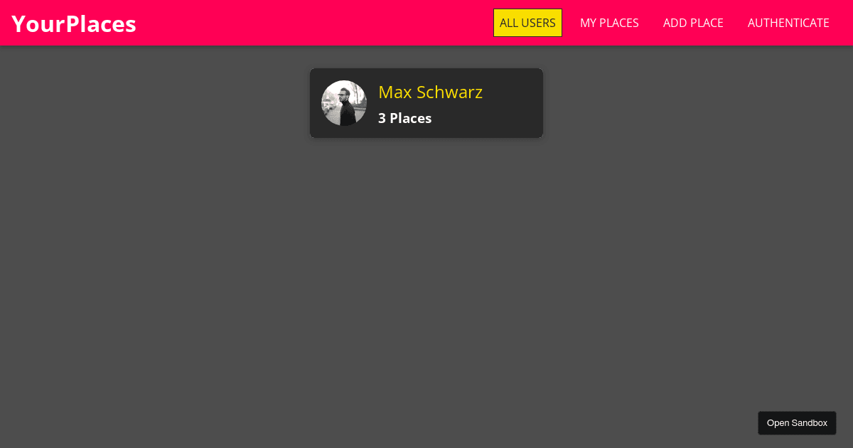frontend - Codesandbox