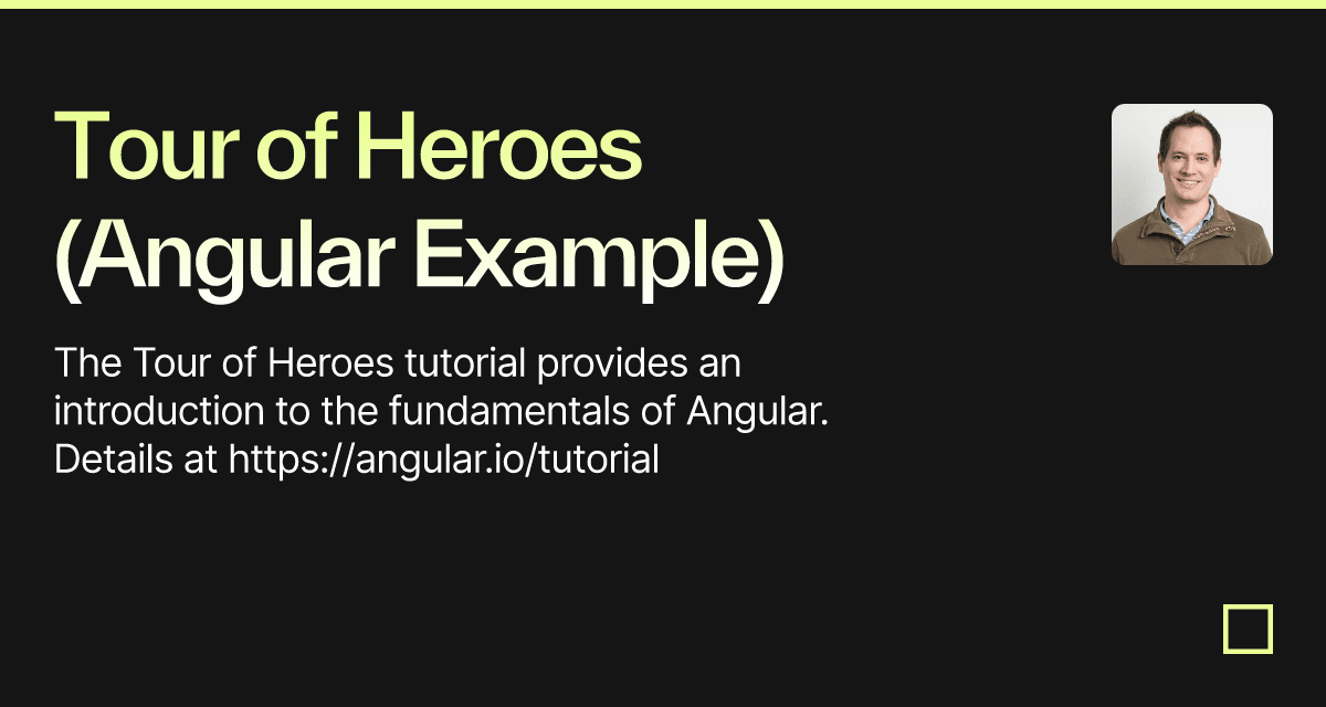 angular tour of heroes download