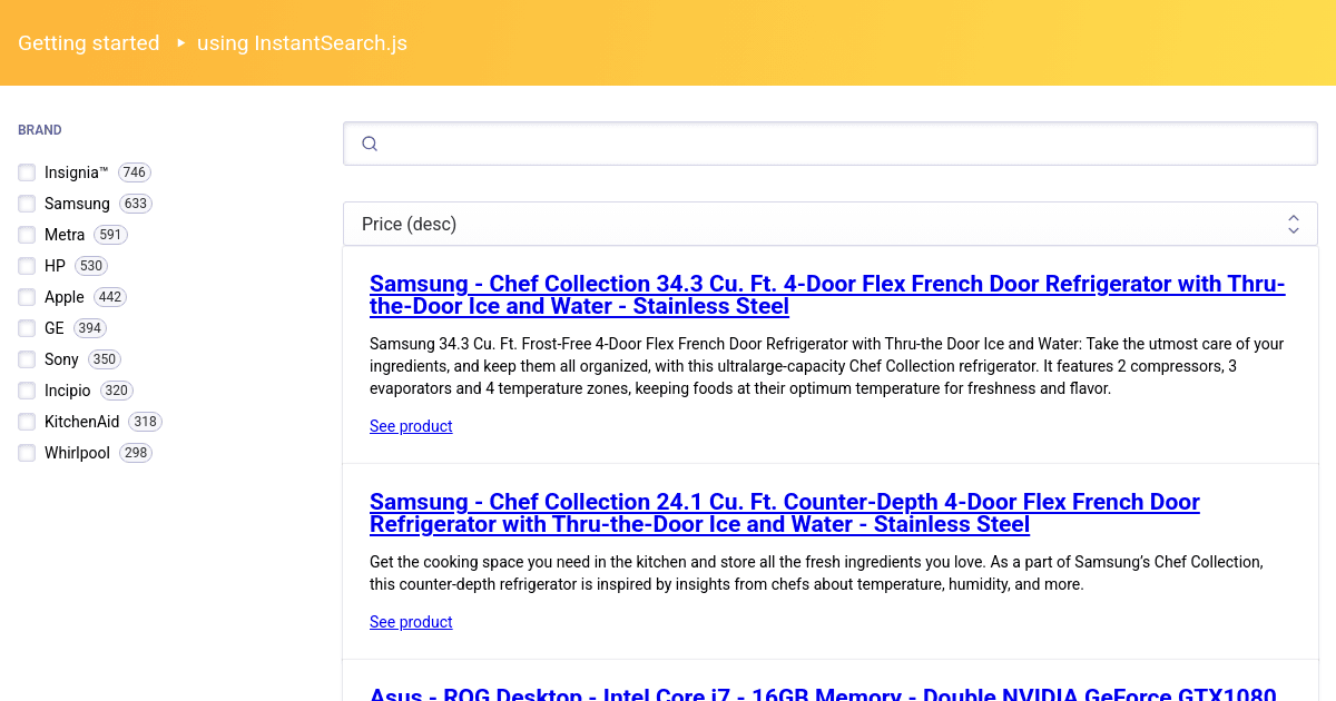 Configure: Set sortBy widget default index - Codesandbox
