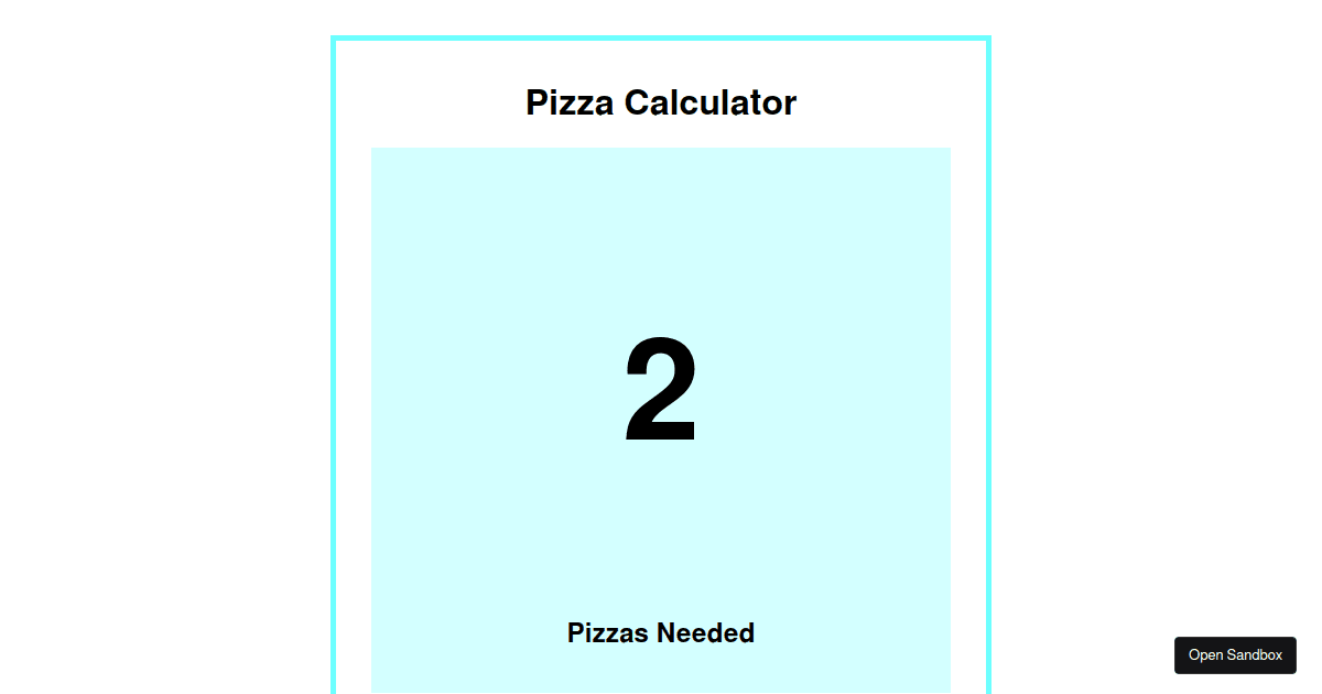 pizza-calculator-reducer-complete - Codesandbox