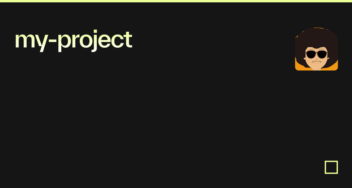 my-project - Codesandbox