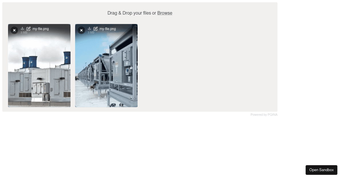 filepond grid test (forked) - Codesandbox