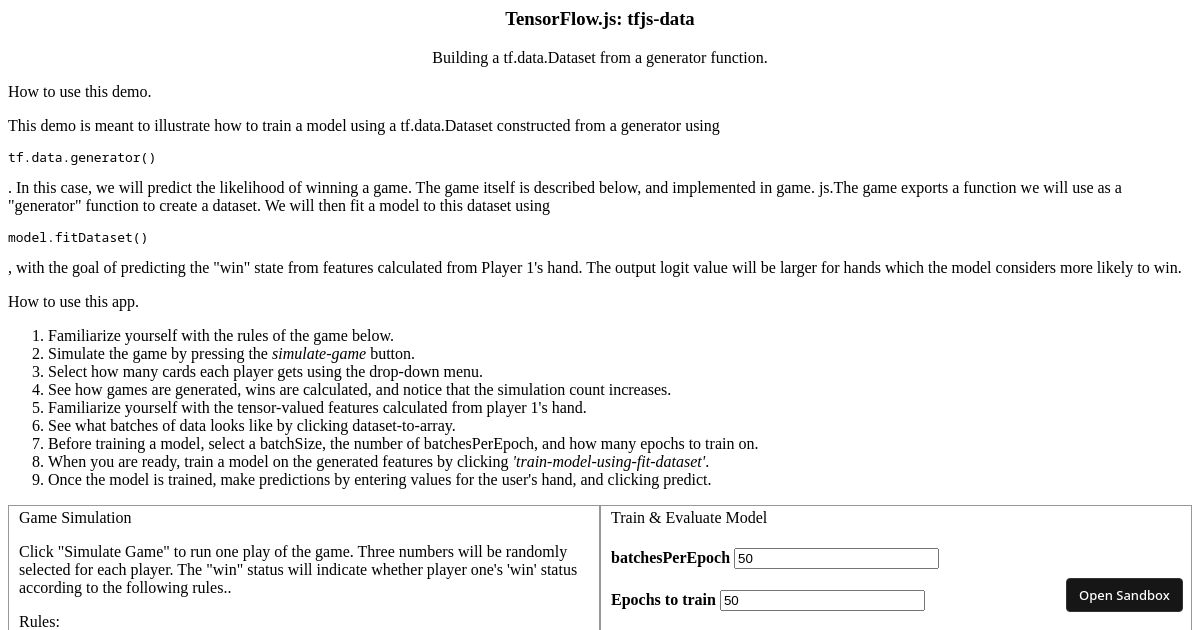data-generator - Codesandbox