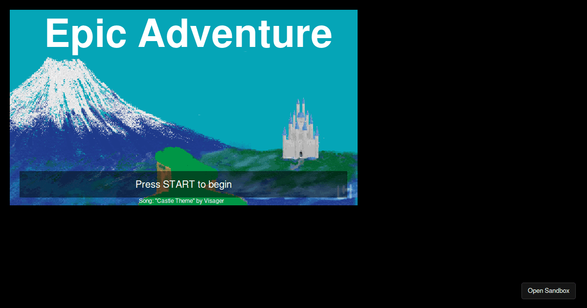 Choose Your Own Adventure game - Codesandbox