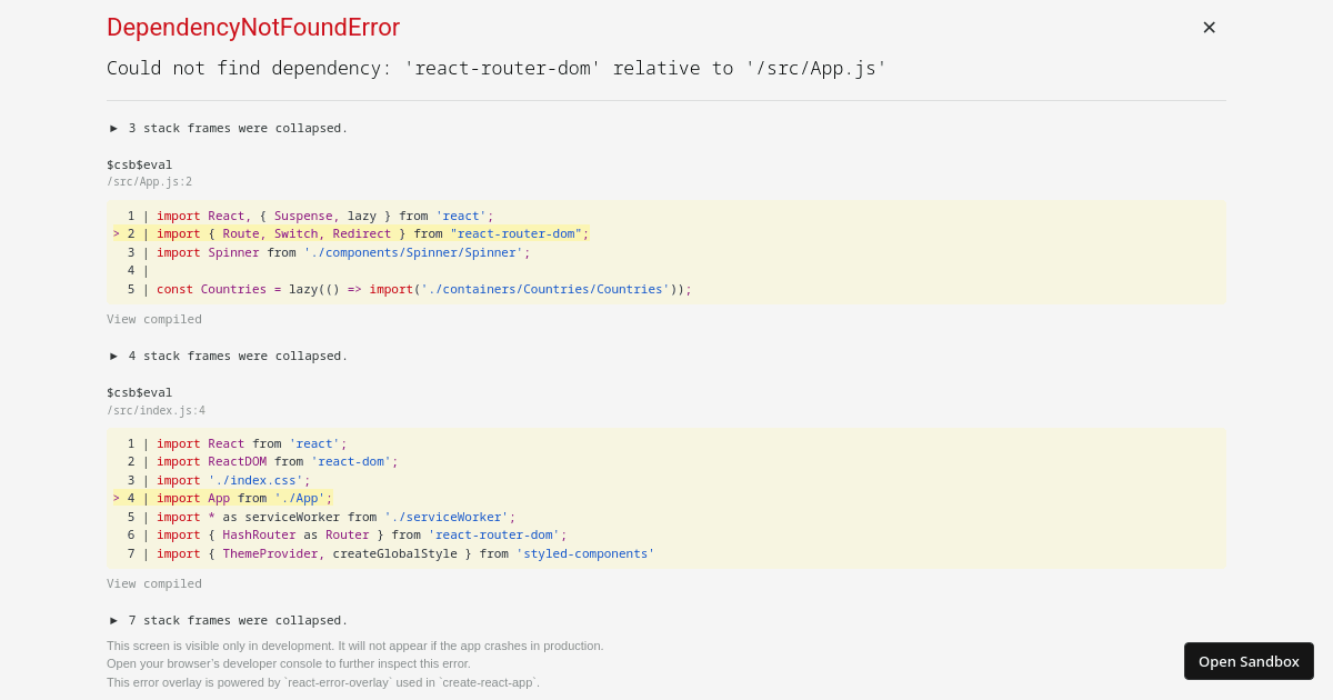 countries - Codesandbox