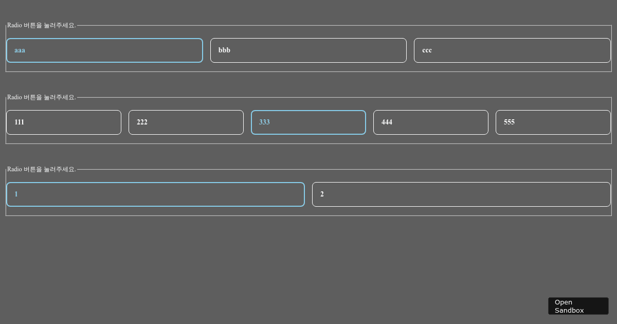 radio - Codesandbox