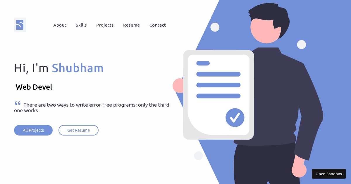 portfolio - Codesandbox