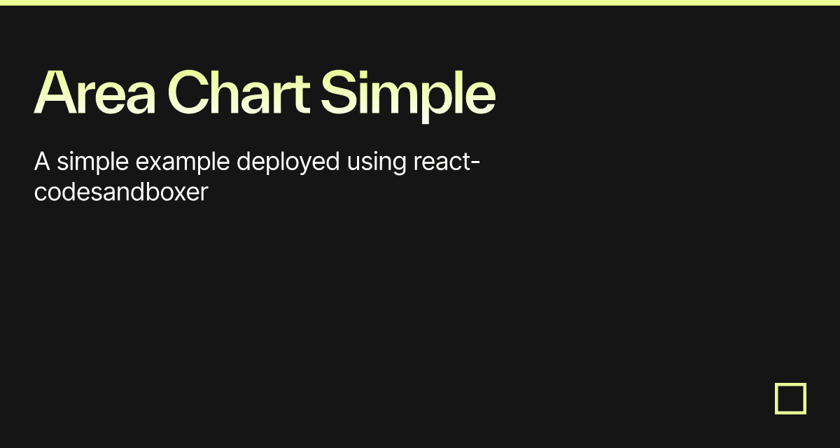 Area Chart Simple - Codesandbox