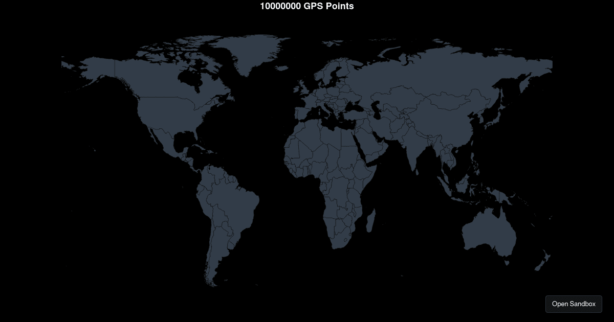 10 million Bulk GPS points - Codesandbox