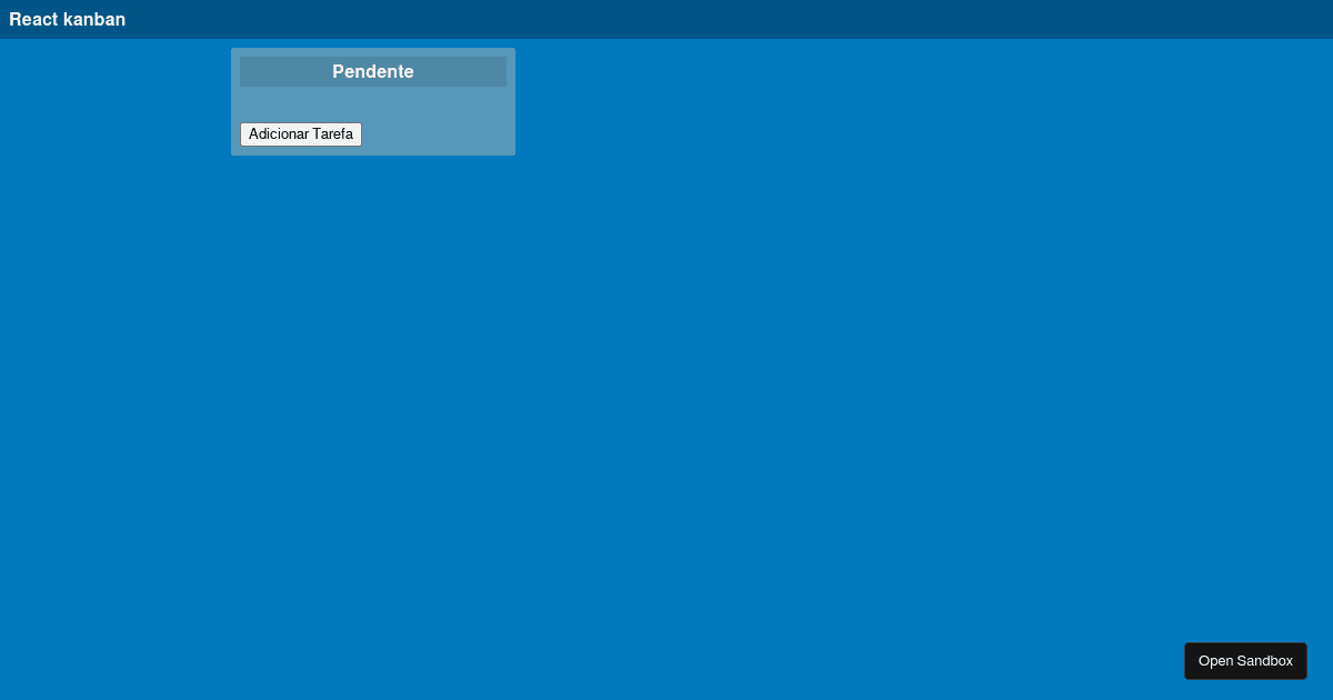 React kanban - Codesandbox