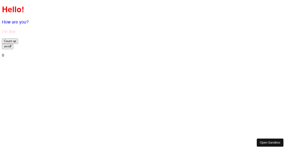react - Codesandbox