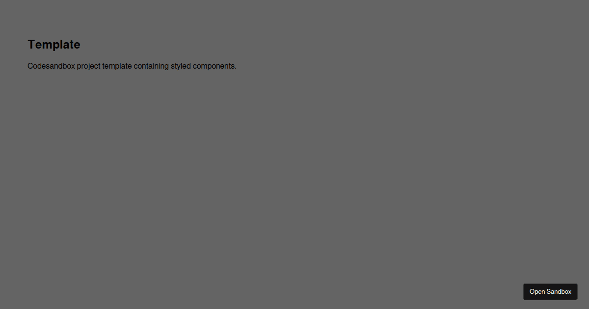 template - Codesandbox