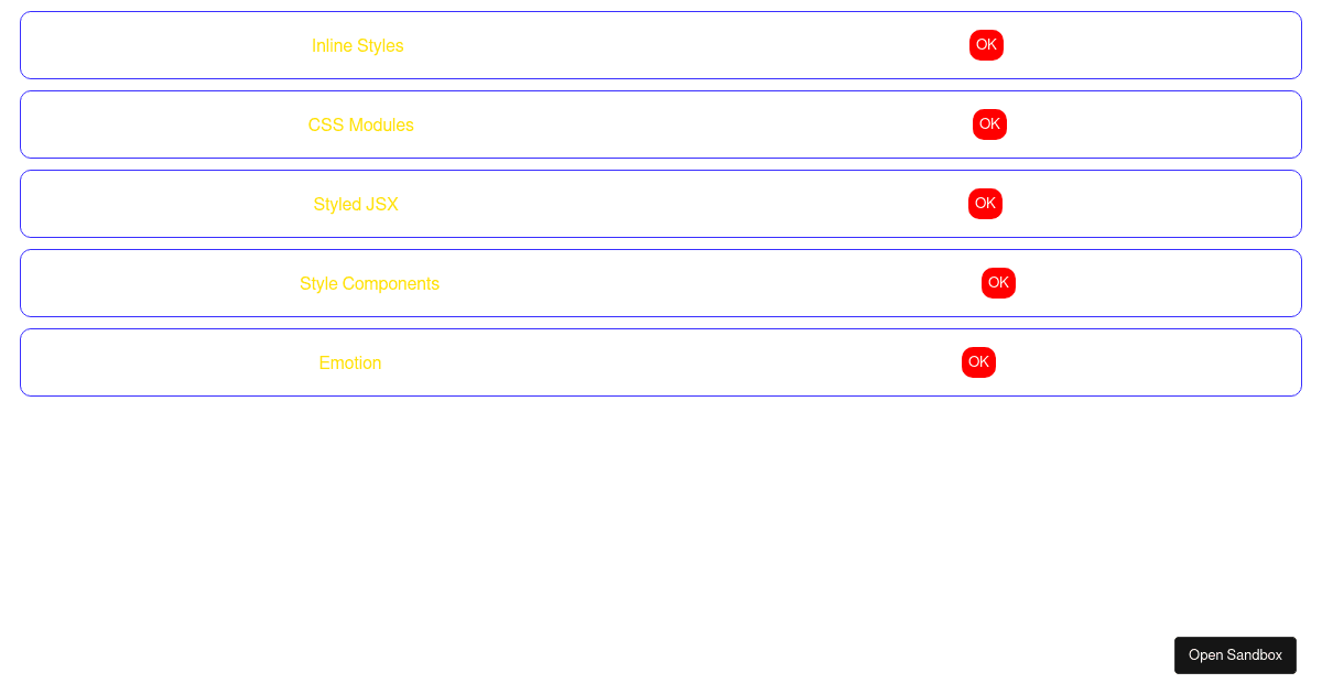 react - Codesandbox