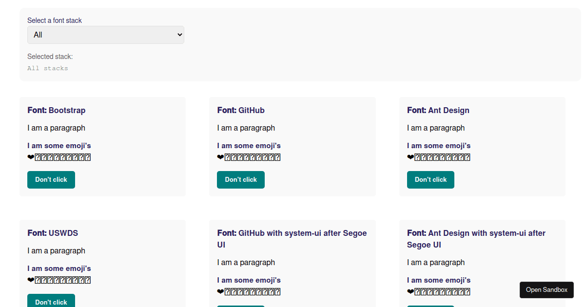 system-font-test - Codesandbox