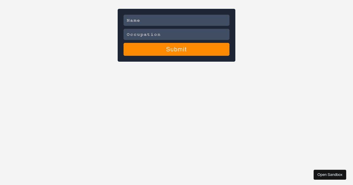 react-p formik example-two - Codesandbox