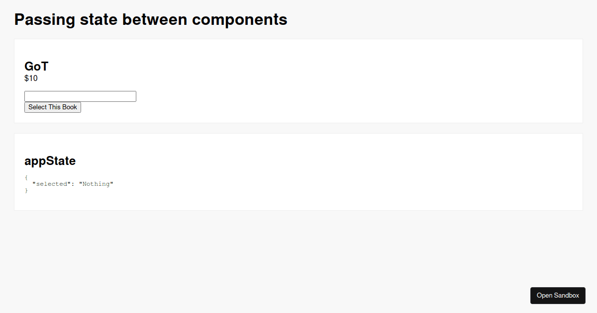 passing-state-with-context - Codesandbox