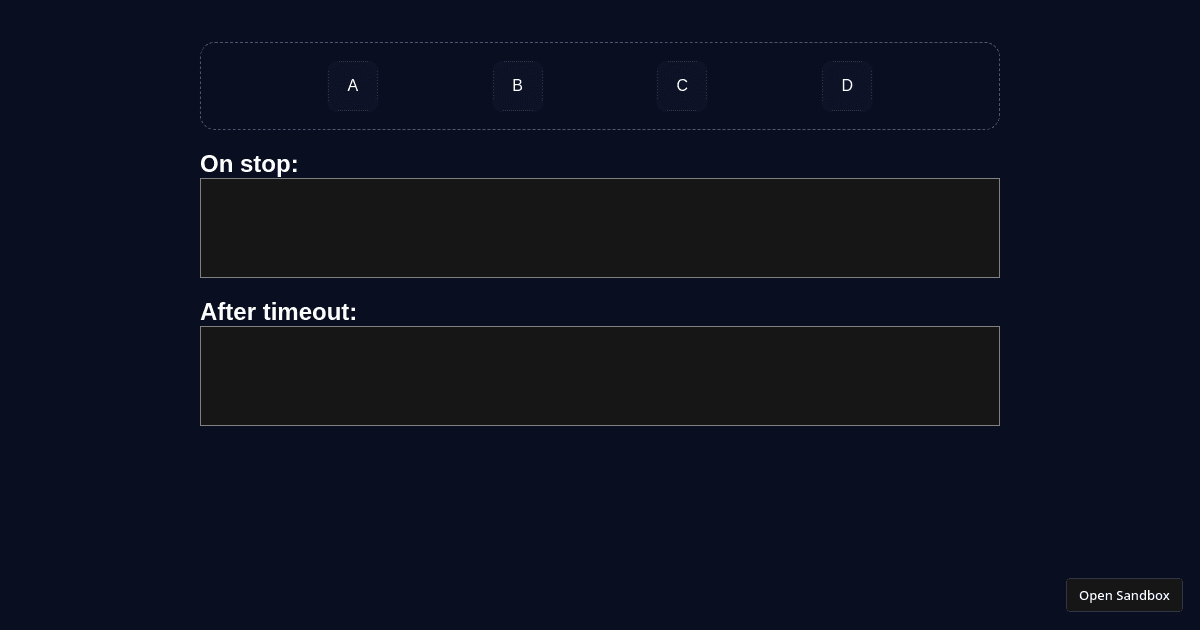 viselection last element unselect - Codesandbox
