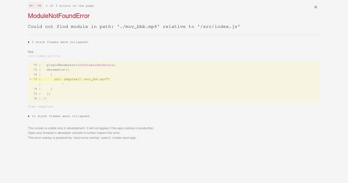 React File Viewer Example: docx, pdf, mp4 (forked) - Codesandbox