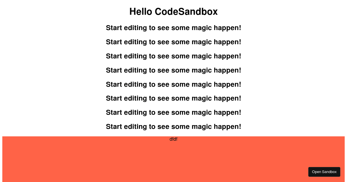 use-intersection-observer - Codesandbox
