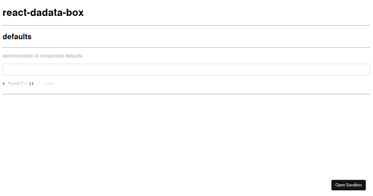 react-dadata-box example (default) - Codesandbox