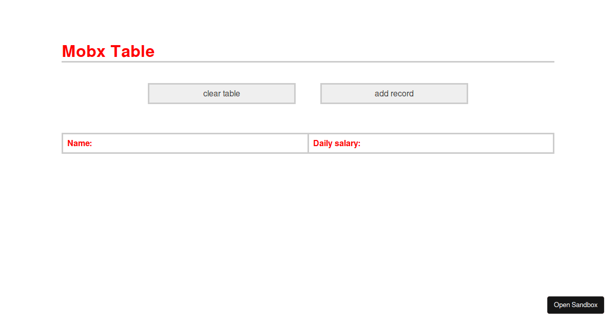 Mobx - start - Codesandbox