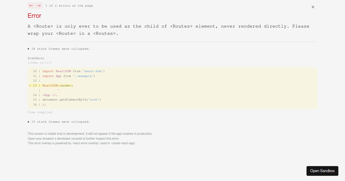 React Router - Query Parameters - Codesandbox
