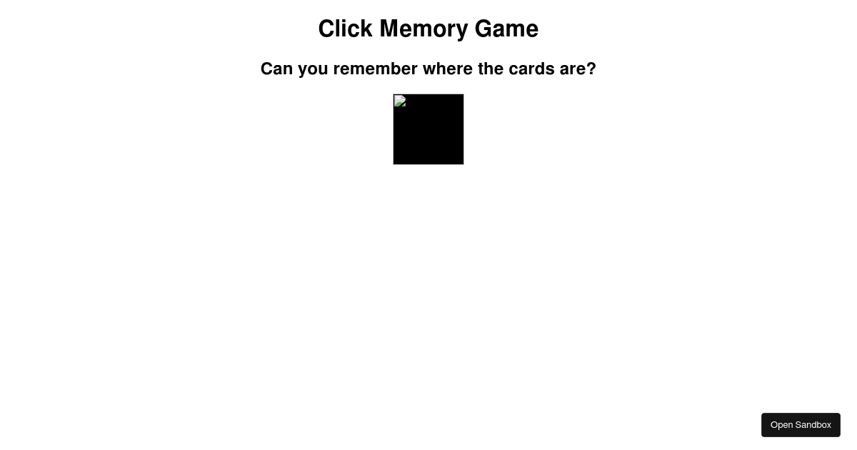 Vanger-Li/click-memory-card-game-react - Codesandbox
