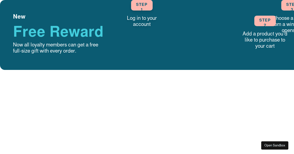 free-reward-example - Codesandbox