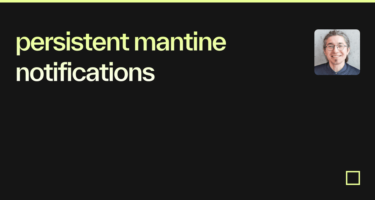 persistent mantine notifications - Codesandbox