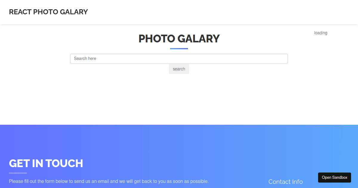 react-photo-galary - Codesandbox
