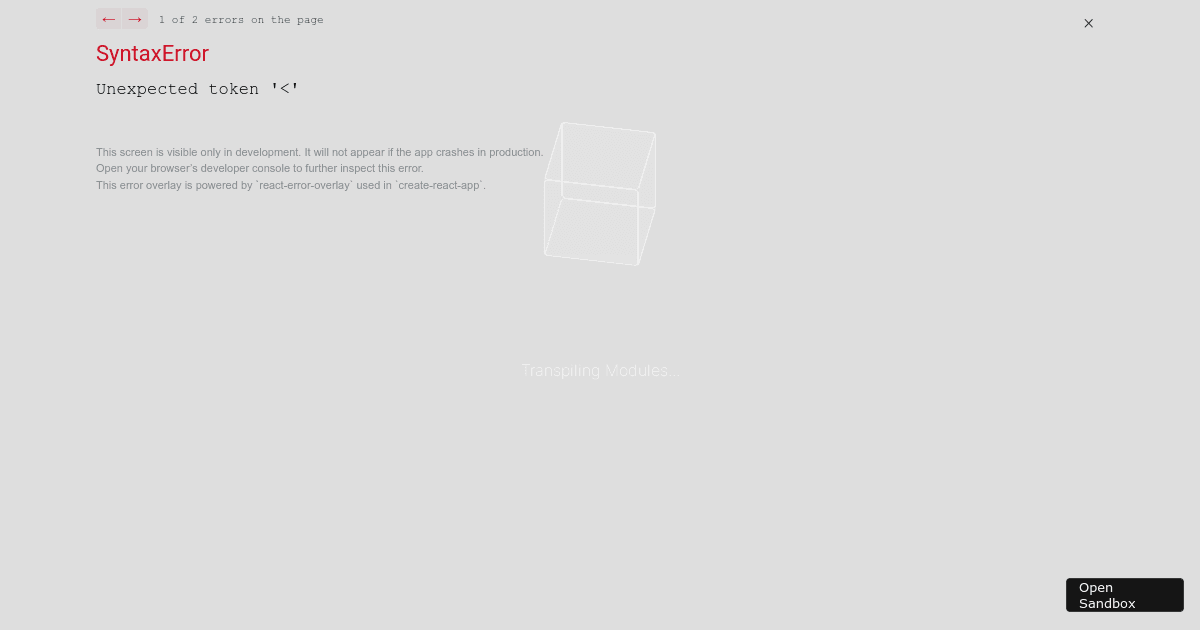 Testing Codesandbox Testing codesandbox
