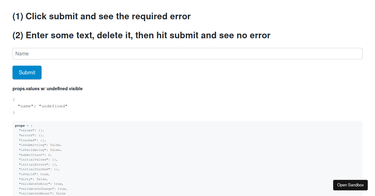 Formik setFieldValue deletes the value from values and prevents errors