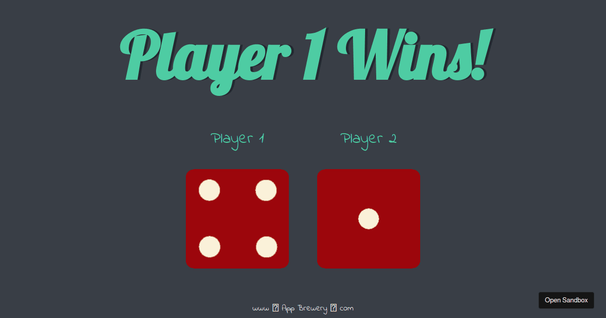 DiceGame Codesandbox