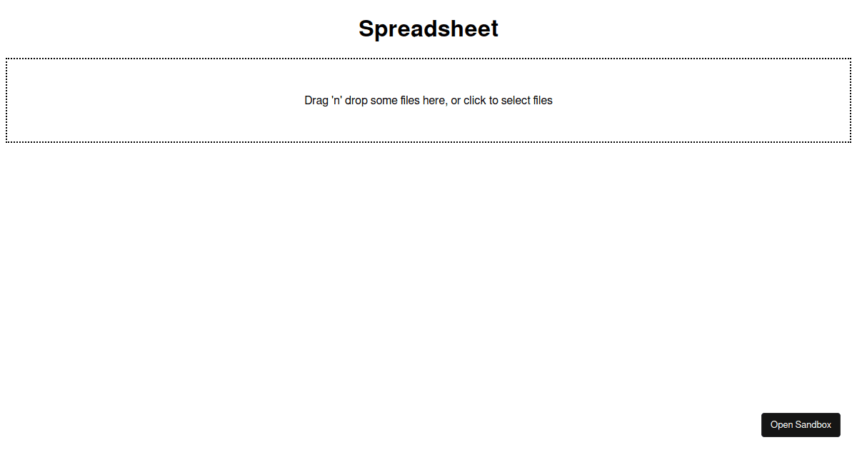 React codesandbox