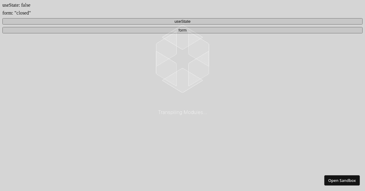 form - Codesandbox