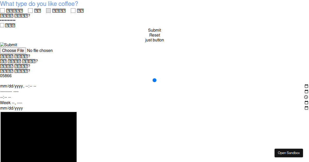 styling forms - Codesandbox