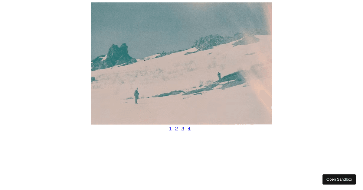slideshow pages - Codesandbox