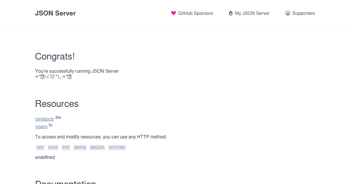 json-server - Codesandbox