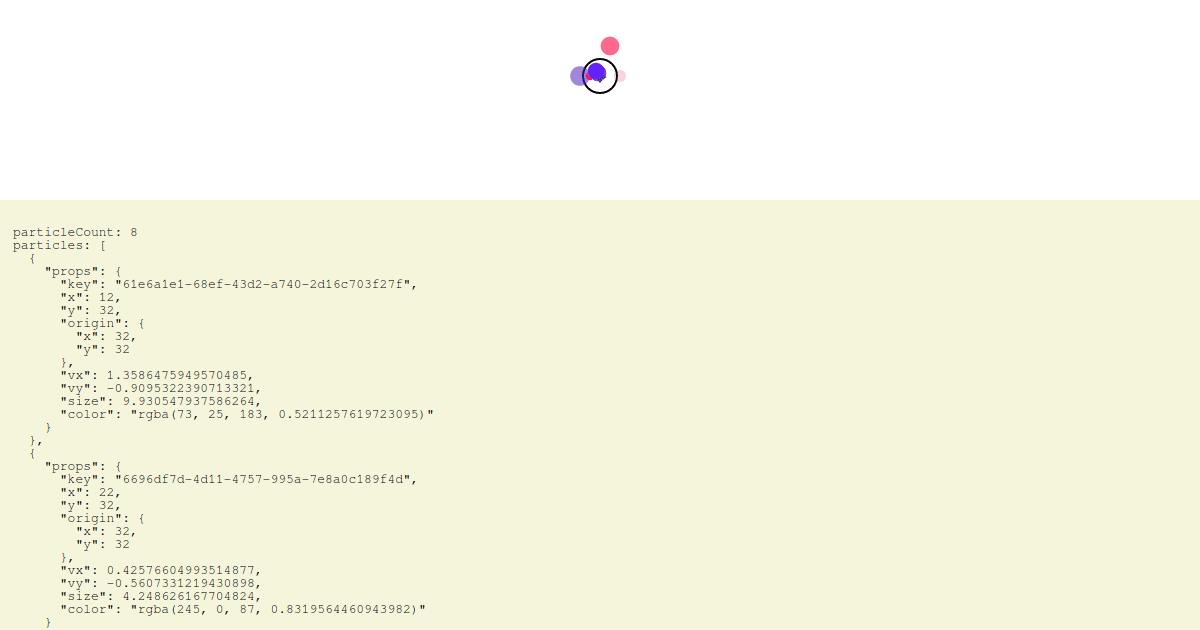 Particle button - Codesandbox
