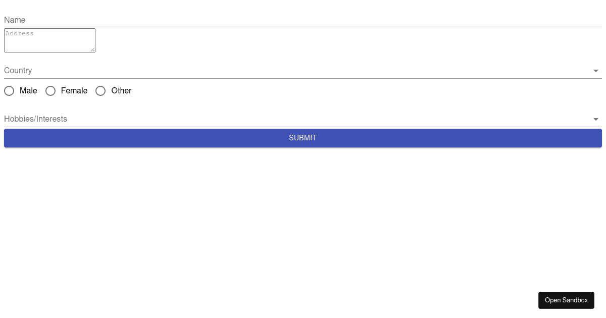 react - Codesandbox