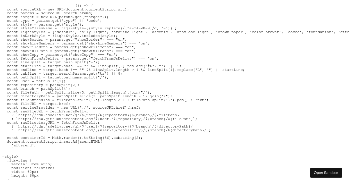 JavaScript (forked) - Codesandbox