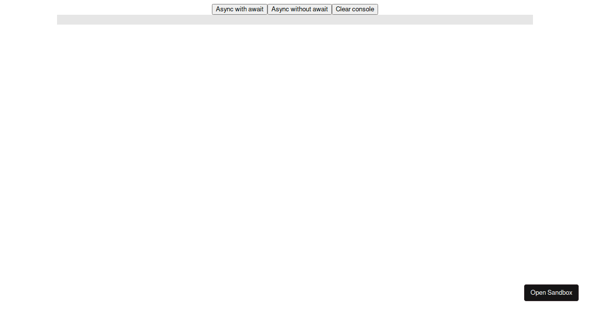 Javascript testing sandbox - Codesandbox