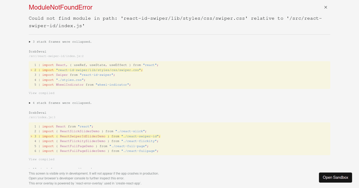 React Sliders Playground - Codesandbox
